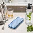 thumbnail image 4 of Dyegold Silicone Ice Tray Tray with Lid 10 Compartment Long Strip Ice Mold Flexible BPA Free Freezer Tray for Chilled Drinks Cocktail Party Kitchen Bar, 4 of 6