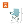 thumbnail image 7 of Ozark Trail Folding Camp Chair with Cup Holder – Lightweight, Portable Outdoor Chair for Camping, Tailgating & Sports – Vintage Blue, 7 of 7