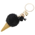 thumbnail image 5 of Unique Bargains 1 Pc Fashion Tassel Ice Cream Cone Handbag Charm Bag Accessories Black, 5 of 5