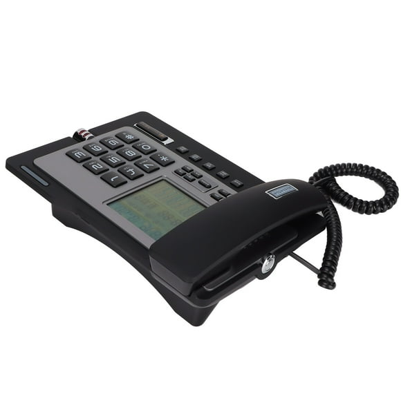 Desktop Corded Telephone, Wired Phone For Hotel/Office,Supports Call Number Digital/Time Check, Business Landline With Ringer Volume And Speakerphone Volume Adjuatale, Hold