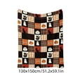 thumbnail image 3 of Aoznliie Halloween Blanket, Cozy Fleece Throw Blanket with Ghost Pumpkin Print, Lightweight Fall Blanket for Couch Sofa Bed Home Decor, 60x52in, 3 of 7