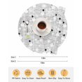 thumbnail image 6 of 15 Inch Round Placemats Set of 4, Grey Christmas Non Slip Heat Insulation PP Table Mats, Xmas Snowflake Snowman Washable Place Mats for Kitchen Dining Party Table Decor, 6 of 7