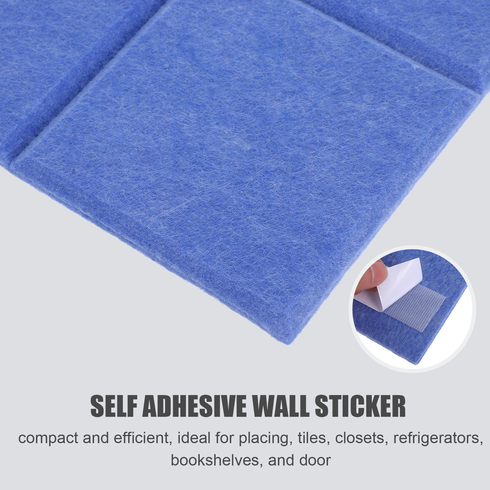 RENACLIPY 6Pcs Removable Self Adhesive Felt Bulletin Boards for Wall Decoration and Visual Display