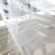 thumbnail image 4 of Beauty Jacquard Floral Roman Cortina Voile - Tie Up Silk Ribbon Shade - Window Valance Drape para Ventana Pequeña, Cocina Dormitorio 1 blanco 80x100cm Macarena Jacquard Roman Curtain Sheer, 4 of 8