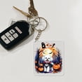 thumbnail image 4 of Happy Halloween Vampire Bichon Frise BOO with Pumpkins Fun and Spooky Acrylic Keychain Bichons Dog Lovers Gifts Idea Collar Charm Tag Keyring - 00018, 4 of 5