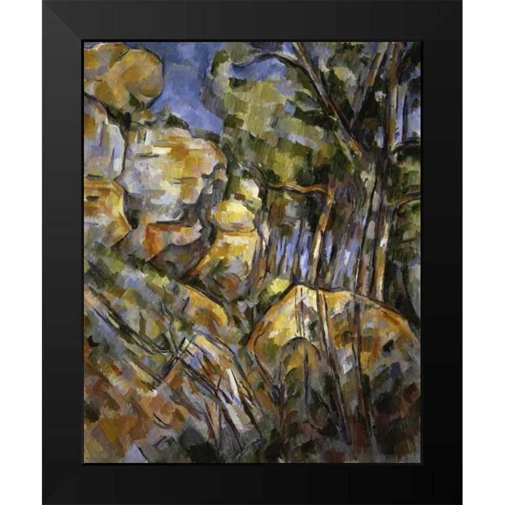 Cezanne, Paul 12x14 Black Modern Framed Museum Art Print Titled - Le Paysage des Dernieres Annes