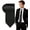 Black, variant on Mens Black Tie, Black Ties for Men, Solid Color Neckties, Mens Neck Ties Formal for Wedding, Business, Graduation& Party,3.15" Wide