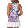 thumbnail image 5 of Chririnla Hummingbird Golf Shirt for Women's Sleeveless Tennis Collared Top Flower 1/4 Zip Quick Drying Golf Tank Tops Athletic Clothes for Ladies, 5 of 7