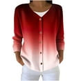 thumbnail image 2 of DAFPZW Cardigan Sweaters for Women Casual Button Down V Neck Knit Cardigans Fall Long Sleeve Clothes, 2 of 6