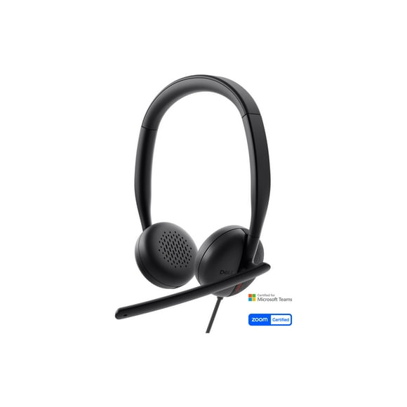 Dell Wired Headset WH3024 - Headset - on-ear - wired - USB-C - Certified for Microsoft Teams, Zoom Certified