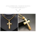 thumbnail image 4 of Collar OLEVS Gold Diamond Cross para mujer de acero inoxidable, 4 of 7