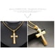thumbnail image 4 of Collar OLEVS Gold Diamond Cross para mujer de acero inoxidable, 4 of 7