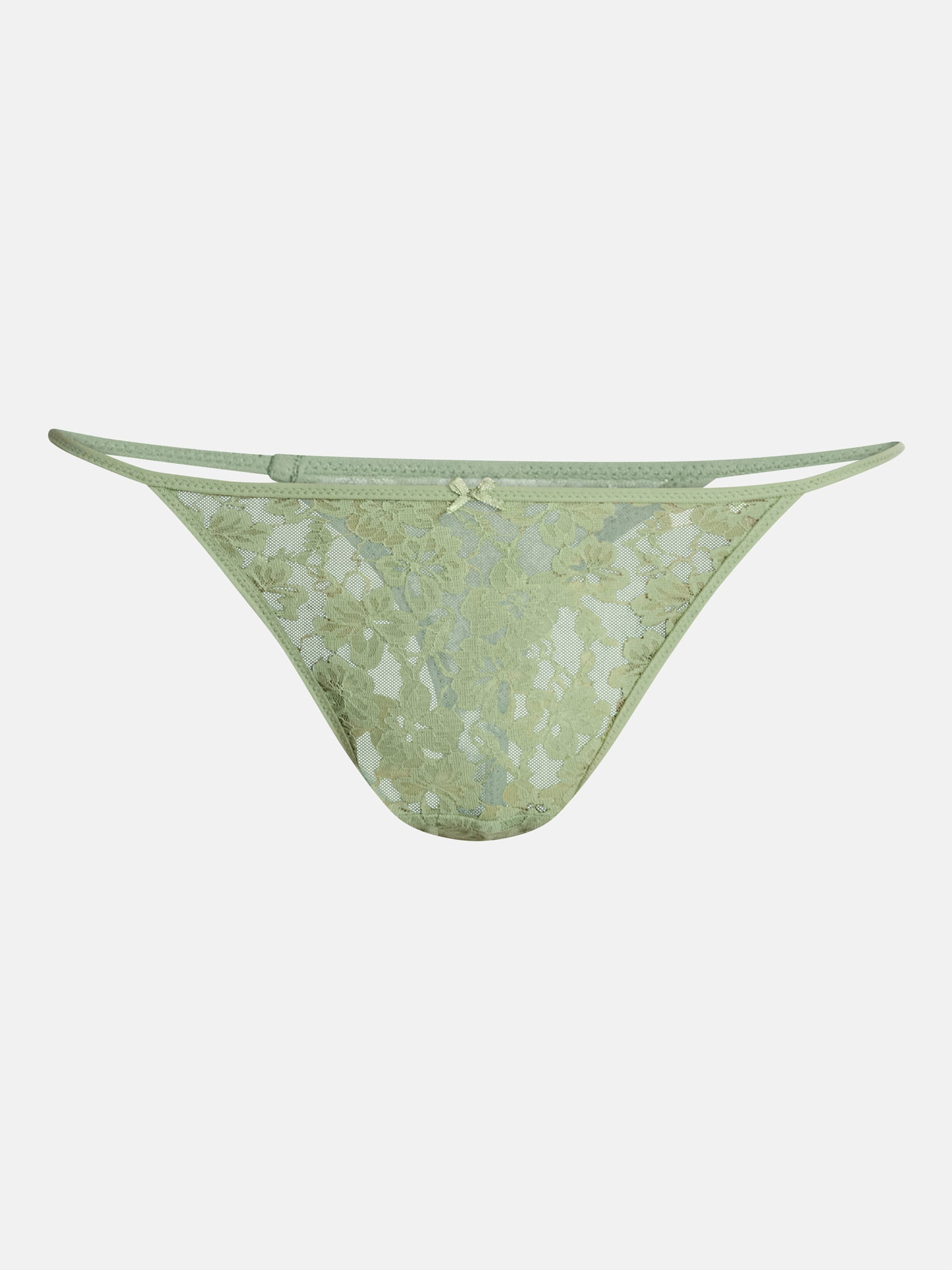 No Boundaries Women’s All Over Lace Thong Underwear, 3-Pack, Sizes XS-XXXL