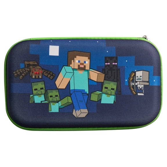 Minecraft Pencil Case with Zipper Closure, Blue