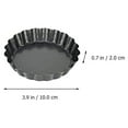 thumbnail image 4 of 4 Pcs Pie Tray Baking Pan Mini Cake Mold Carbon Steel Material Non-stick Coating, 4 of 6
