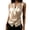 Khaki v neck sleeveless blouse for women a1, variant on V Neck Sleeveless Blouse For Women Elegant Satin Wrap Top Party Shirt Irregular Hem Casual Chic Tunic, Silver 2XL