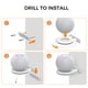 thumbnail image 5 of Cable de datos 1 soporte de montaje en pared para HomePod Mini Smart Speaker Holder (blanco), 5 of 6