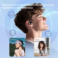 thumbnail image 4 of Pisexur Electrónica para Hombres Pantalla de Control Inteligente Estilo Colgante con Orejas LED Pantalla a Todo Color Modo Música Juego Película Cambio Bluetooth 5.4 Audífonos Bluetooth Openear Elect, 4 of 6