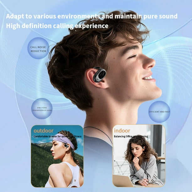 ¡Precios de Liquidación!, Auriculares Bluetooth 5.4 con pantalla de control inteligente, estilo colgante, LED, pantalla a todo color, modo de música, juego, película, cambio de modo Akmoler
