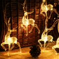 thumbnail image 2 of LED Sika Deer Light String  Tree Merry Christmas Decor For Home Happy New Year Christmas Elk-shaped Oranments Light Strip, 2 of 5
