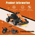 thumbnail image 3 of 36V Electric Go Kart for Kids, McLaren Powered Drift Racing Go Cart W/ 500W Powerful Motor, 3 Levels Adjustable Seat, Kids Race Pedal Go Karting Car Rear Wheel Drive Ride on Car Toy for Boy Girl, 3 of 8