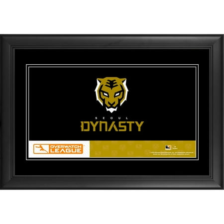 Seoul Dynasty Framed 10" x 18" Overwatch League Team Logo Panoramic Collage