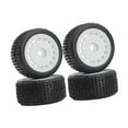 thumbnail image 4 of Xuanheng 4Pcs Wheels Rims Set Modification Replacement for Micro T 244016 1/28 RC Car White, 4 of 8