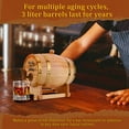 thumbnail image 4 of Lotpreco 3L Engraved Whiskey Barrel with Stand Bung And Spigot Wine Barrel Bourbon Barrel, 4 of 9