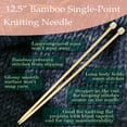thumbnail image 4 of JubileeYarn Bamboo Knitting Needles Set - Carbonized Brown - 15 Sizes: 2mm-10mm, 4 of 6