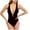 Black, variant on ZVAVZ Tummy Control Bathing Suits for Women,Womens One Piece Swimsuits Cheeky V Neck Monikini O-Ring Tie Back Swimwear Cheeky High Cut Bikini Set Black S