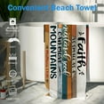 thumbnail image 6 of 60x30IN Christian Beach Towel, Rustic Bible Verse Farmhouse Microfiber Beach Towels Oversized, Religious Bible Verse Quick Dry Travel Sand Free Beach Towel Decor for Bathroom Swimming Pool, 6 of 7