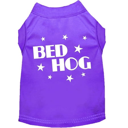 Pet Dog Cat Shirt Screen Printed, "Bed Hog"