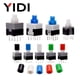 thumbnail image 2 of 10 piezas PCB Tact Tactile Micro Mini Latching Push Button On Off Auto Lock Unlock Switch DIP 6 Pin Cap 5.8*5.8/7*7/8*8/8.5*8.5mm, 2 of 5