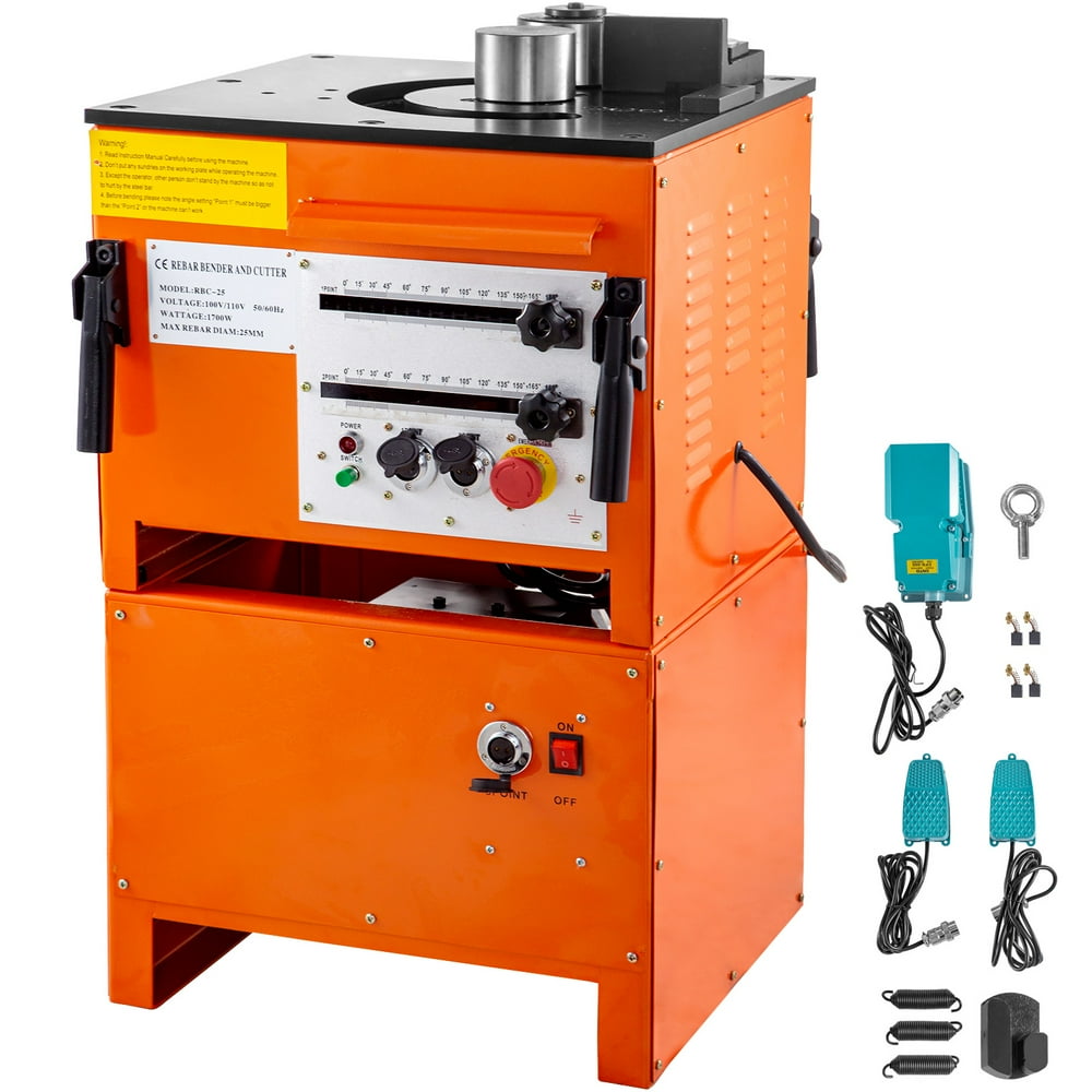 VEVOR Hydraulic Rebar Bender 1700 Wattage Electric Rebar Bender and