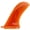 Trans Peach, variant on Pivot Single Center Fin for Longboard, Surfboard and Paddleboard. Fits most 8-10in fin boxes with screw plate