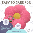 thumbnail image 5 of Butterfly Craze Daisy Lounge Flower Pillow - Cozy & Stylish Floor Cushion, Perfect Seating Solution For Teens & Kids, Machine Washable Aesthetic Decor, Plush Microfiber, Large 35" Diameter, Pink, 5 of 6