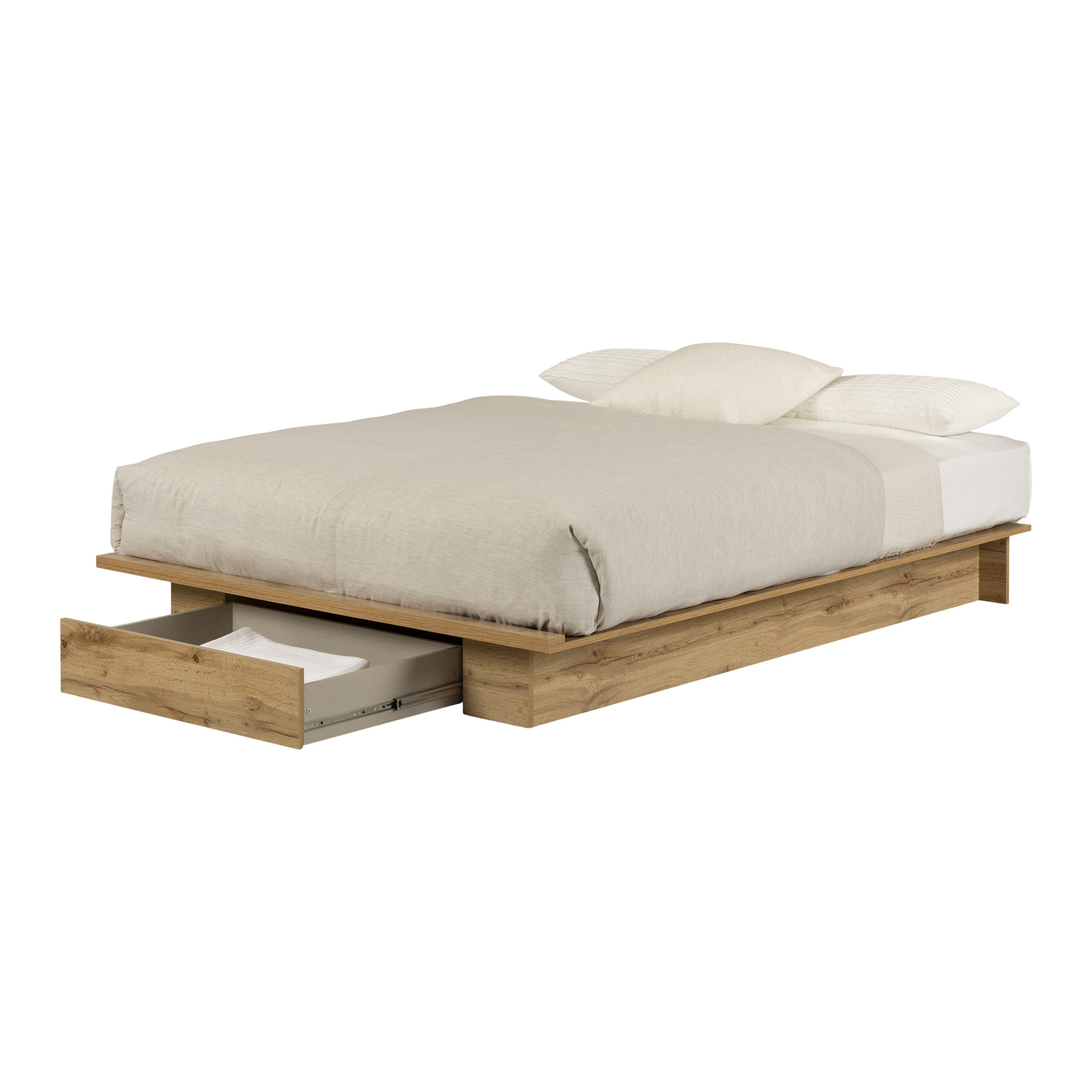 South Shore Serrano, Contemporary Bed, Full/Queen Brown