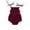 Wine, variant on Utoimkio Baby Girls Onesies Cotton Linen Romper Sleeveless Halter One Piece Jumpsuit Summer Overall Clothes Size 0-18M
