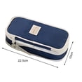thumbnail image 6 of Dujiujun Large Capacity Pencil Case with Grid Pocket Expandable Bottom Durable Oxford Material Pen Storage Pouch, 6 of 8