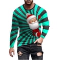 thumbnail image 2 of Blusas y camisas de manga larga con cuello redondo para hombre, estilo casual, cuello redondo, manga larga, camiseta estampada de Halloween, blusa de poliéster para hombre., 2 of 5