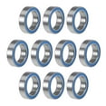 thumbnail image 1 of 20 Piezas 6700- Alta Calidad 6700 10X15X4Mm Rodamiento de Bolas de Ranura Profunda con Sello en Miniatura, Azul, 1 of 6