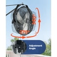 thumbnail image 4 of VEVOR 14 Inch Industrial Wall Mount Fan 3 Speed High Velocity Garage Fan, 4 of 9