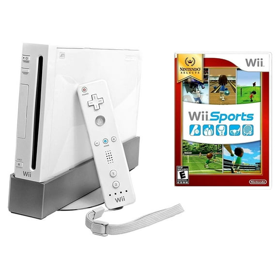 Restored Nintendo Wii Console White - Wii Sports Bundle (Refurbished)