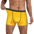 thumbnail image 2 of Kdxio Men's Boxer Briefs with Yellow Lemon Print - Comfortable and Breathable Underwear for Everyday Wear, 2 of 7