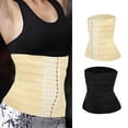 thumbnail image 1 of Sweat Waist Trainer for Women Sweat Wraps Waste Trainers for Women Waist Wraps for Stomach Belly Body Shaper Compression Waist Trainer Gym Accessories Black, 1 of 8