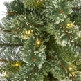 thumbnail image 5 of Nearly Natural 3' Green Slim Snow Tip Pine Artificial Christmas Tree with 50 Clear LED Lights, 5 of 9