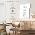 thumbnail image 4 of Elephant Stock How I Roll Pun Wall Art - Vertical Multi Panel Canvas - Bathroom Wall Decor - Inspirational And Typography Multi Panel - White And Decor - 14" x 23", 4 of 4