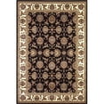 thumbnail image 1 of HomeRoots 354175 7 ft. 7 in. x 10 ft. 10 in. Polypropylene Black & Ivory Area Rug, 1 of 1