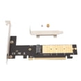 thumbnail image 2 of M.2 NVMe To PCIe 3.0 X16 Adapter, NVME SSD To PCIe Expansion Card Up To 32Gbps PCI Express X16 Slot Portable  for 2280 2260 2242 2230mm SSD, 2 of 7