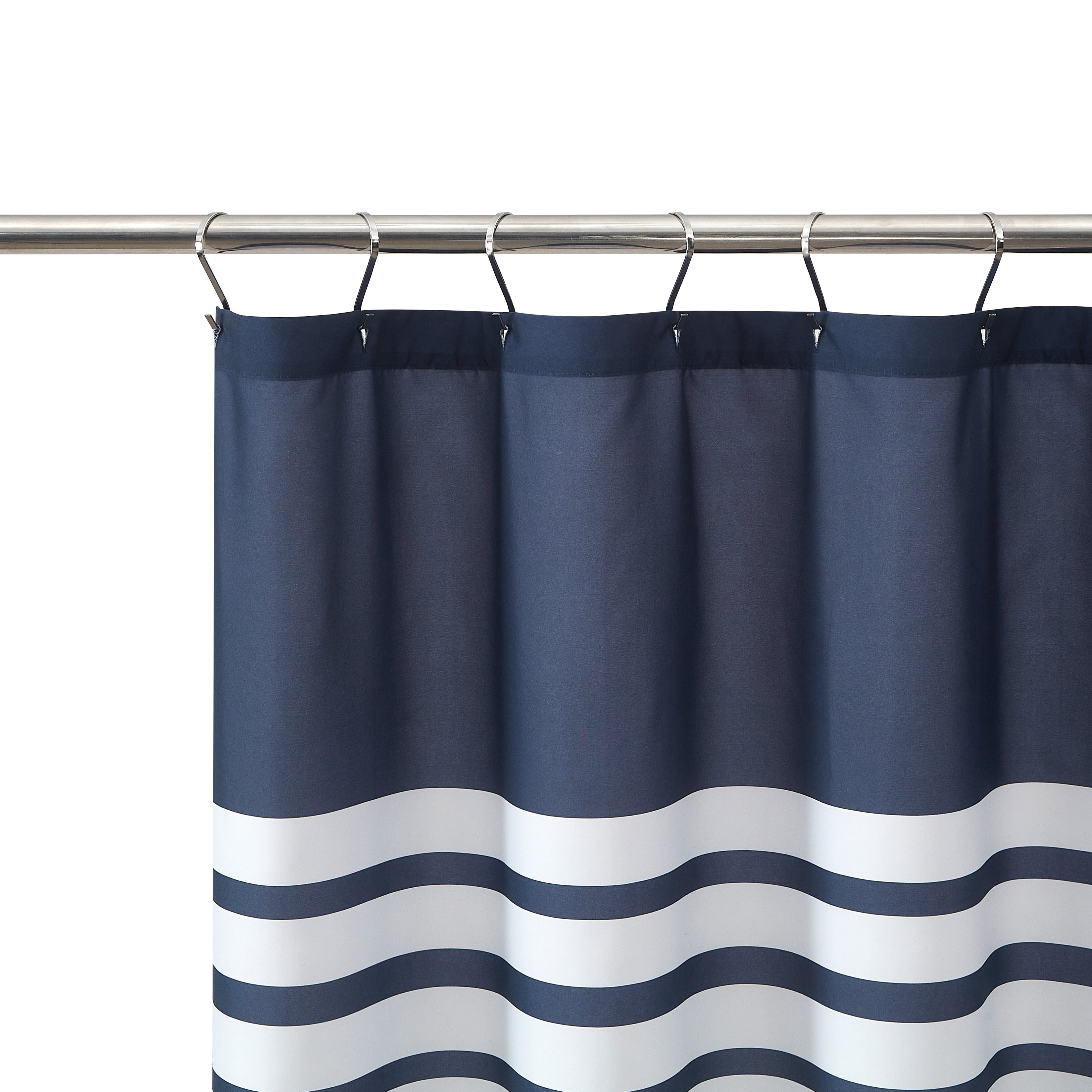 Mainstays 15-Piece Blush Dots Shower Curtain Bathroom Set – Fabric Curtain with Hooks and Two Bath Rugs